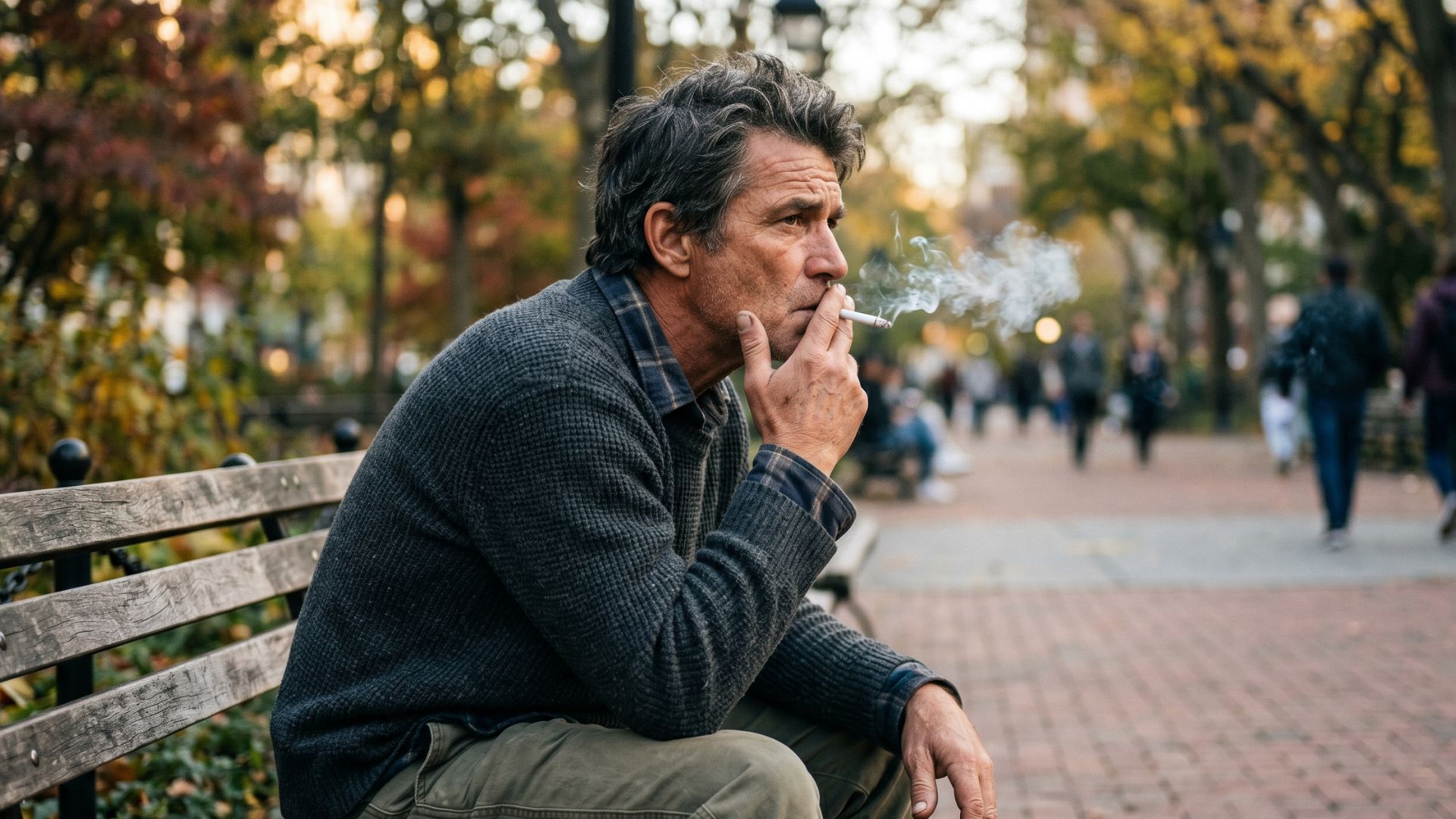 man smoking