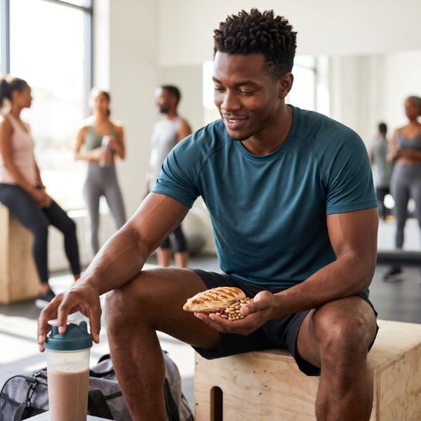 man with protein